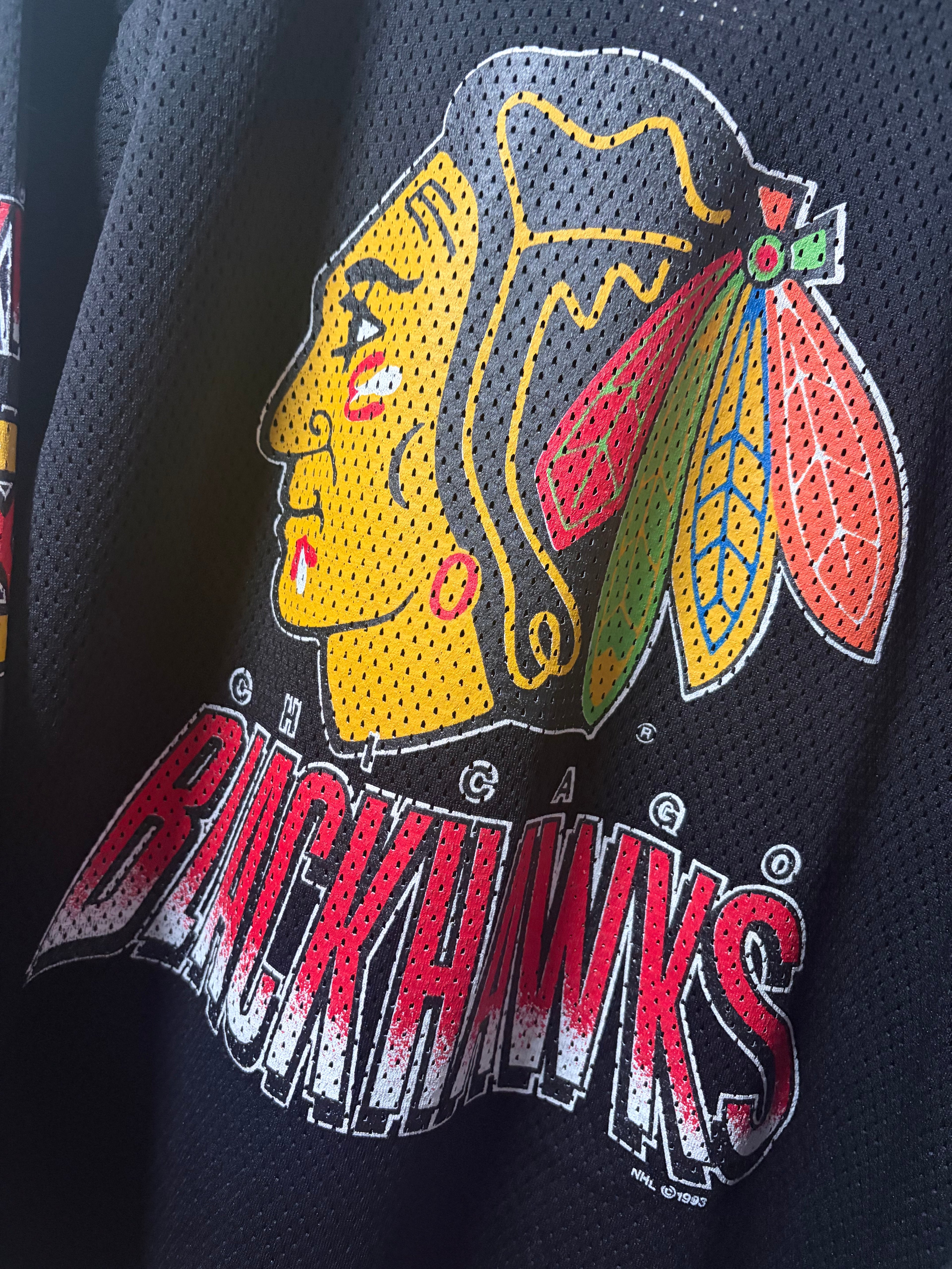 Vintage Blackhawks Mesh Double-Sided Jersey (Medium)