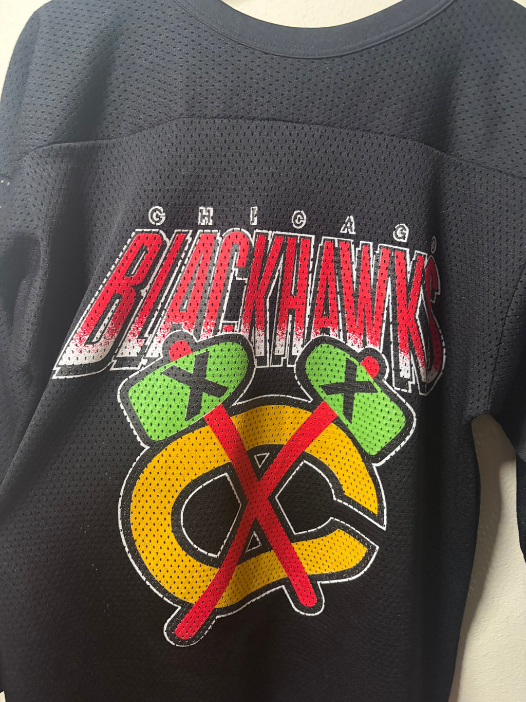 Vintage Blackhawks Mesh Double-Sided Jersey (Medium)