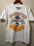 Vintage Pittsburgh Penguins 91/92 B2B Stanley Cup Champs T Shirt (L)