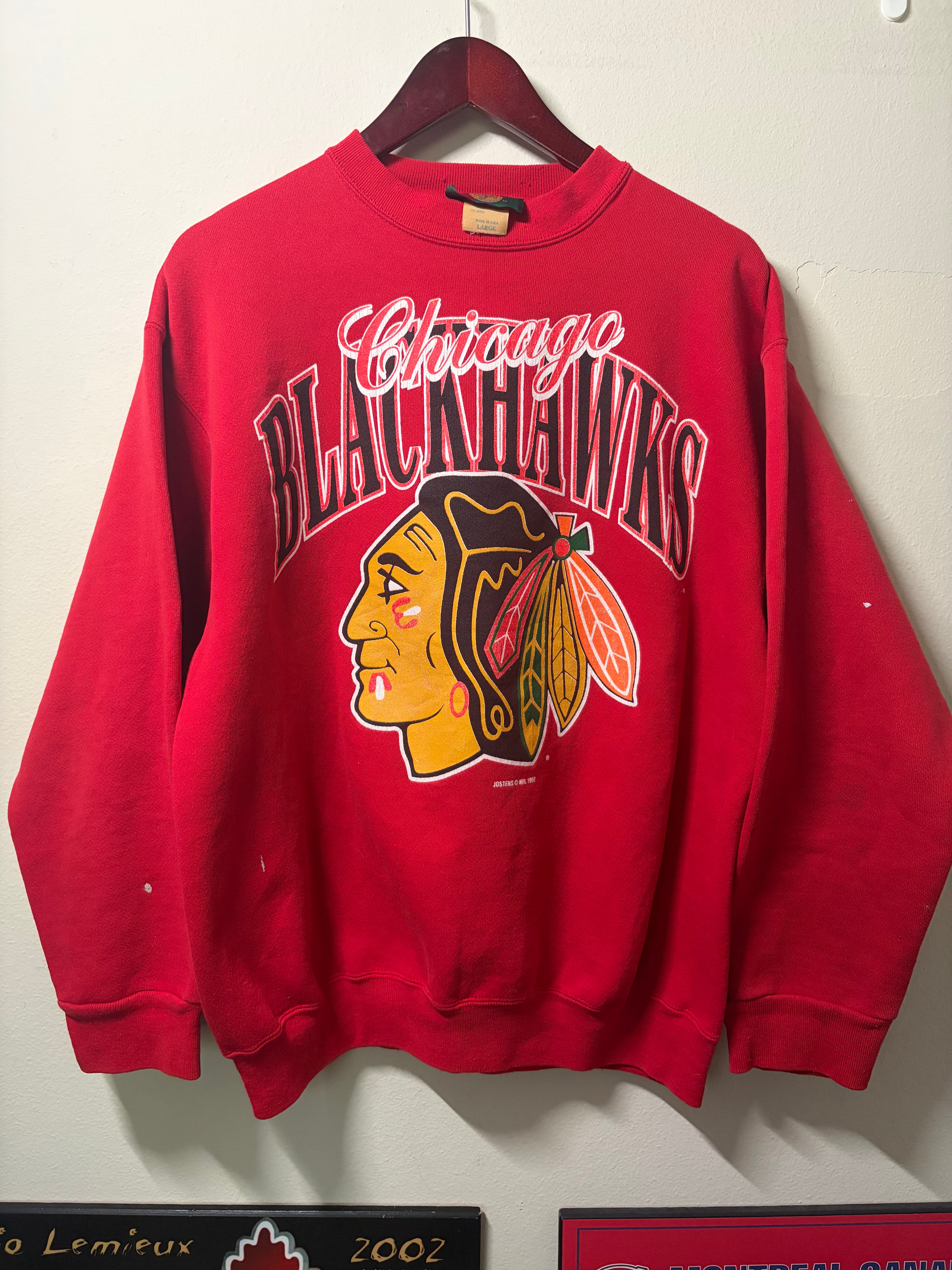 Vintage Blackhawks Jostens Crewneck (L)