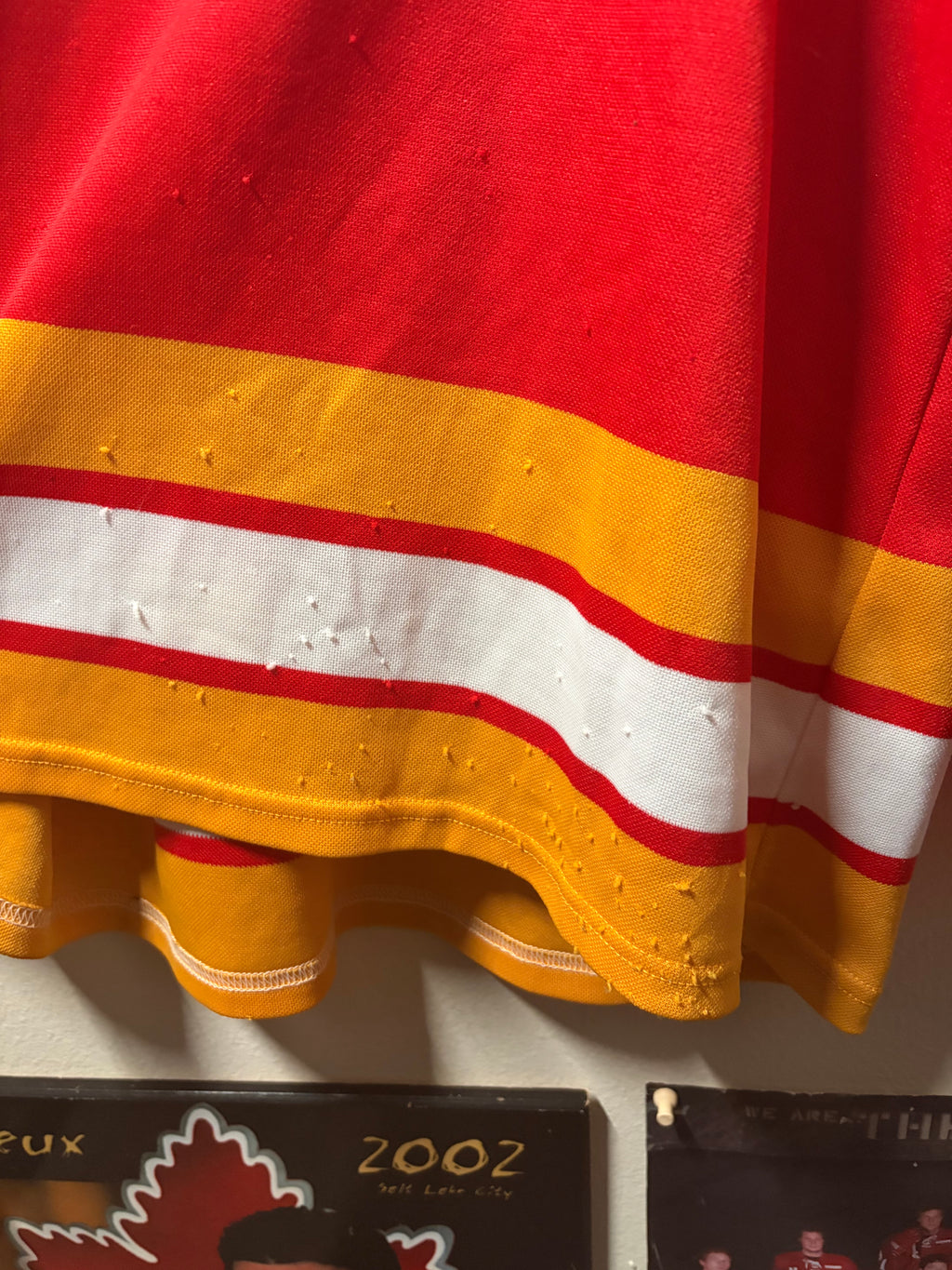 Vintage Calgary Flames Airknit Jersey (Large)