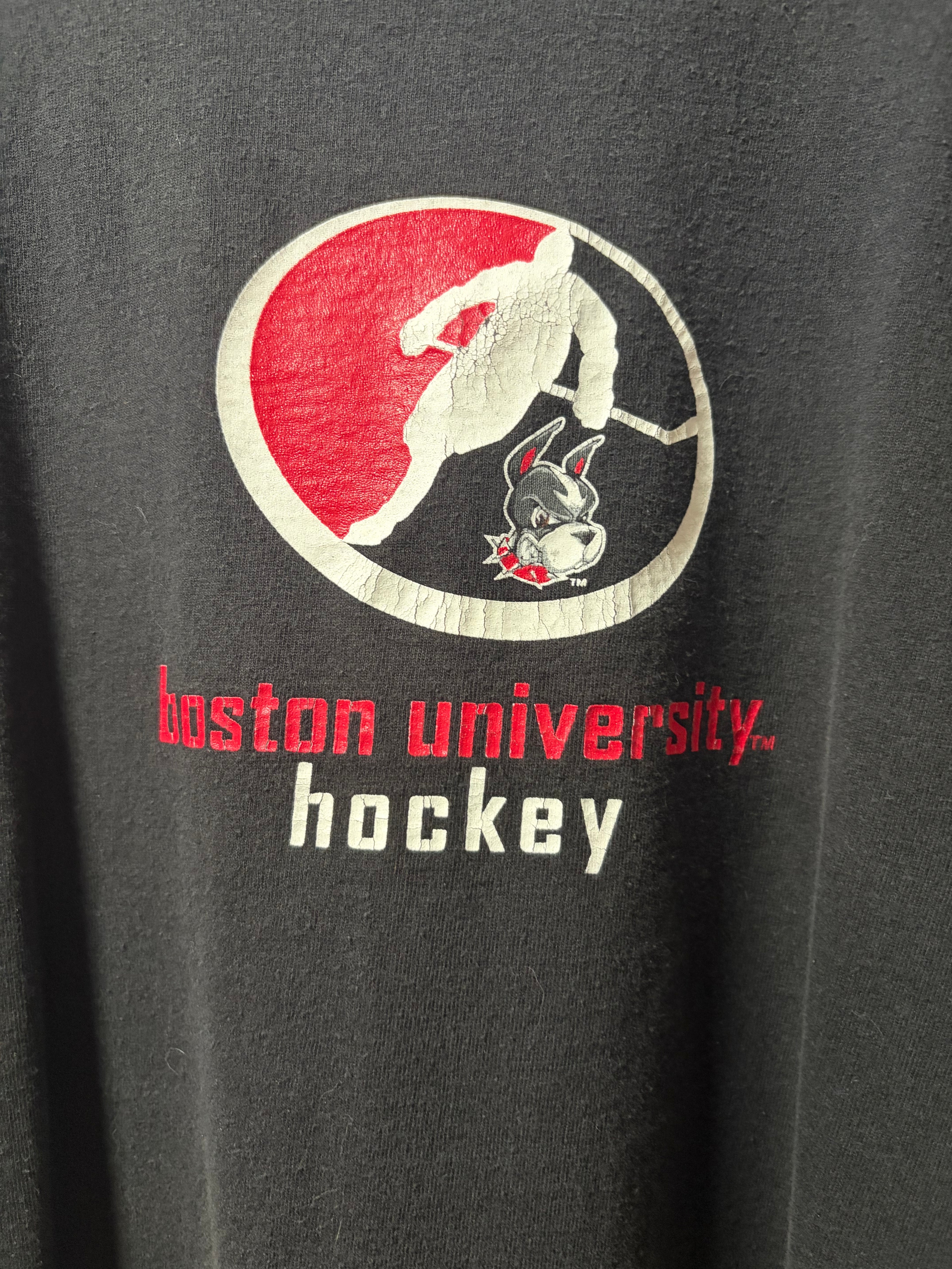 Vintage Boston University NCAA T Shirt (XL)