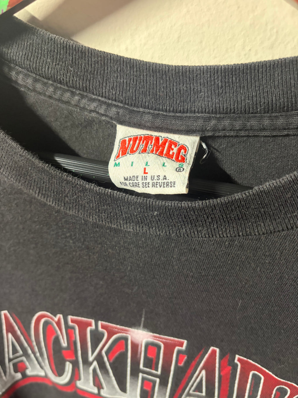 Vintage Blackhawks Nutmeg “Shiny” Wordmark T Shirt (Large)