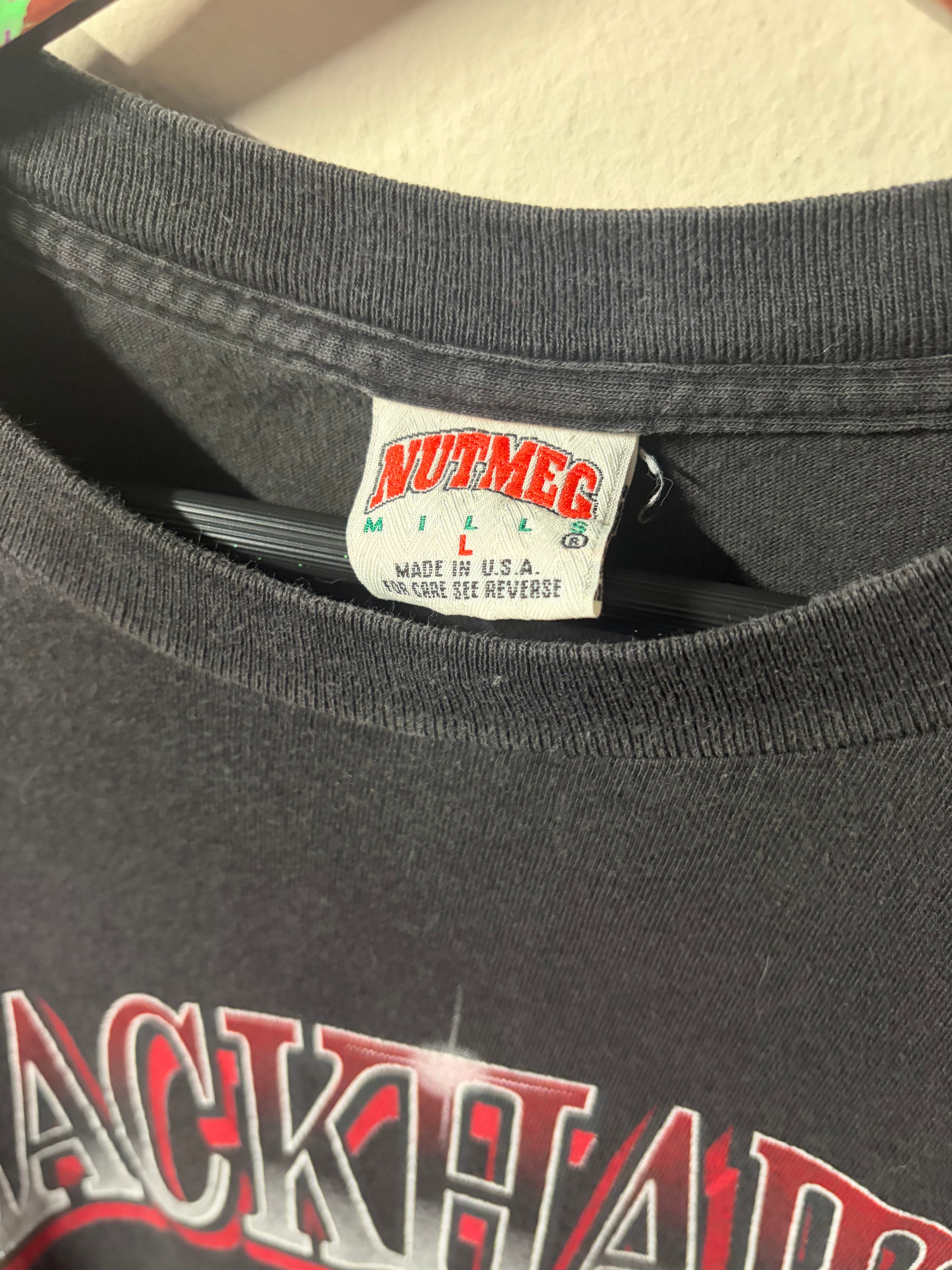Vintage Blackhawks Nutmeg “Shiny” Wordmark T Shirt (Large)