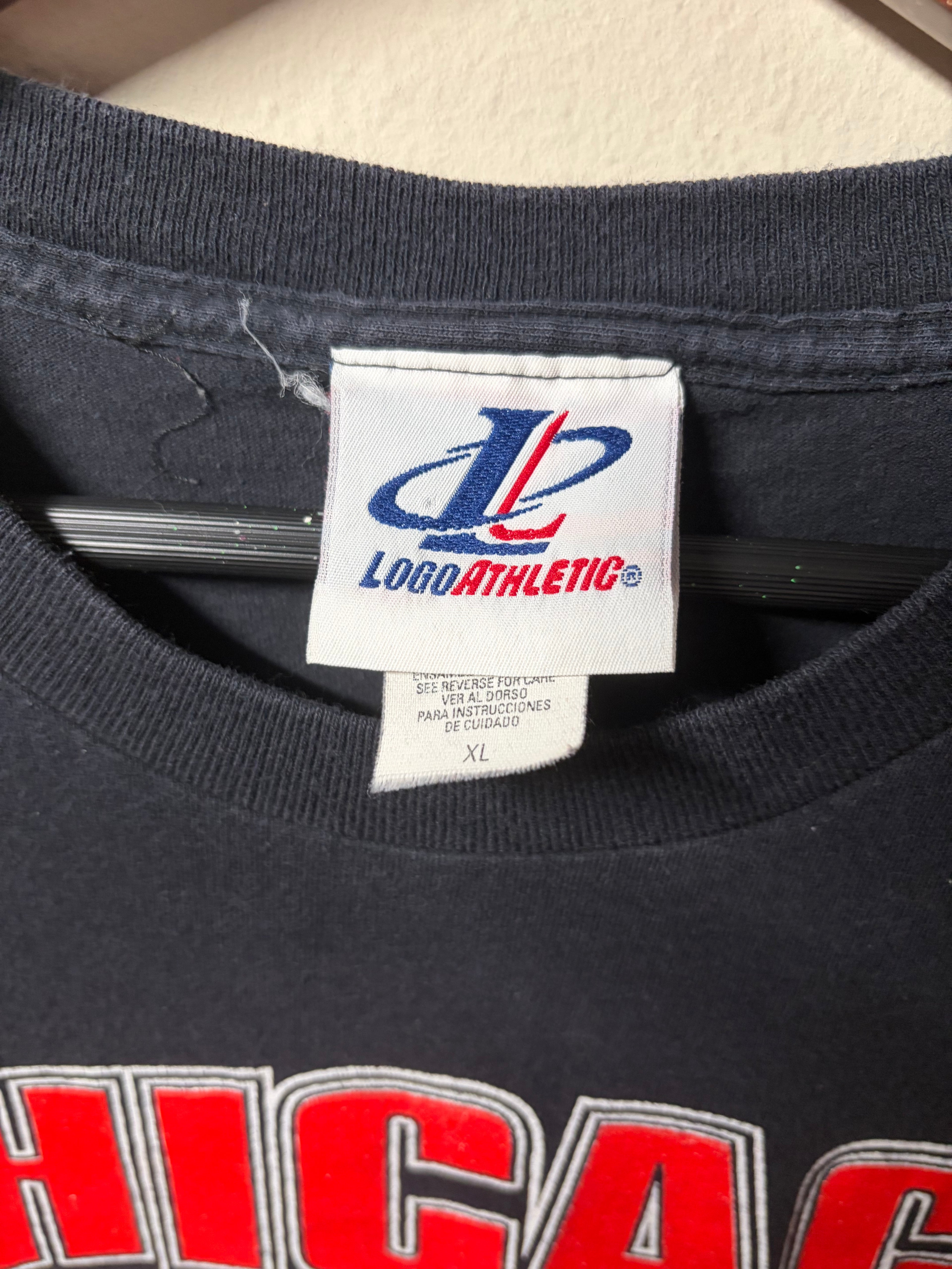 Vintage Blackhawks Logo Athletic T Shirt (XL)
