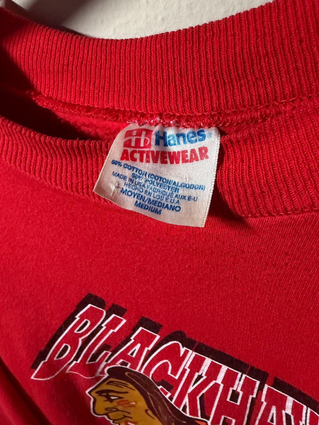 Vintage Blackhawks Crewneck Sweater (Large)