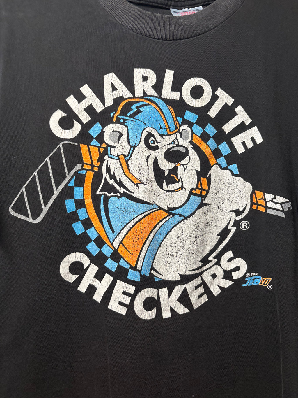 Vintage Charlottes Checkers IHL T Shirt (Large)