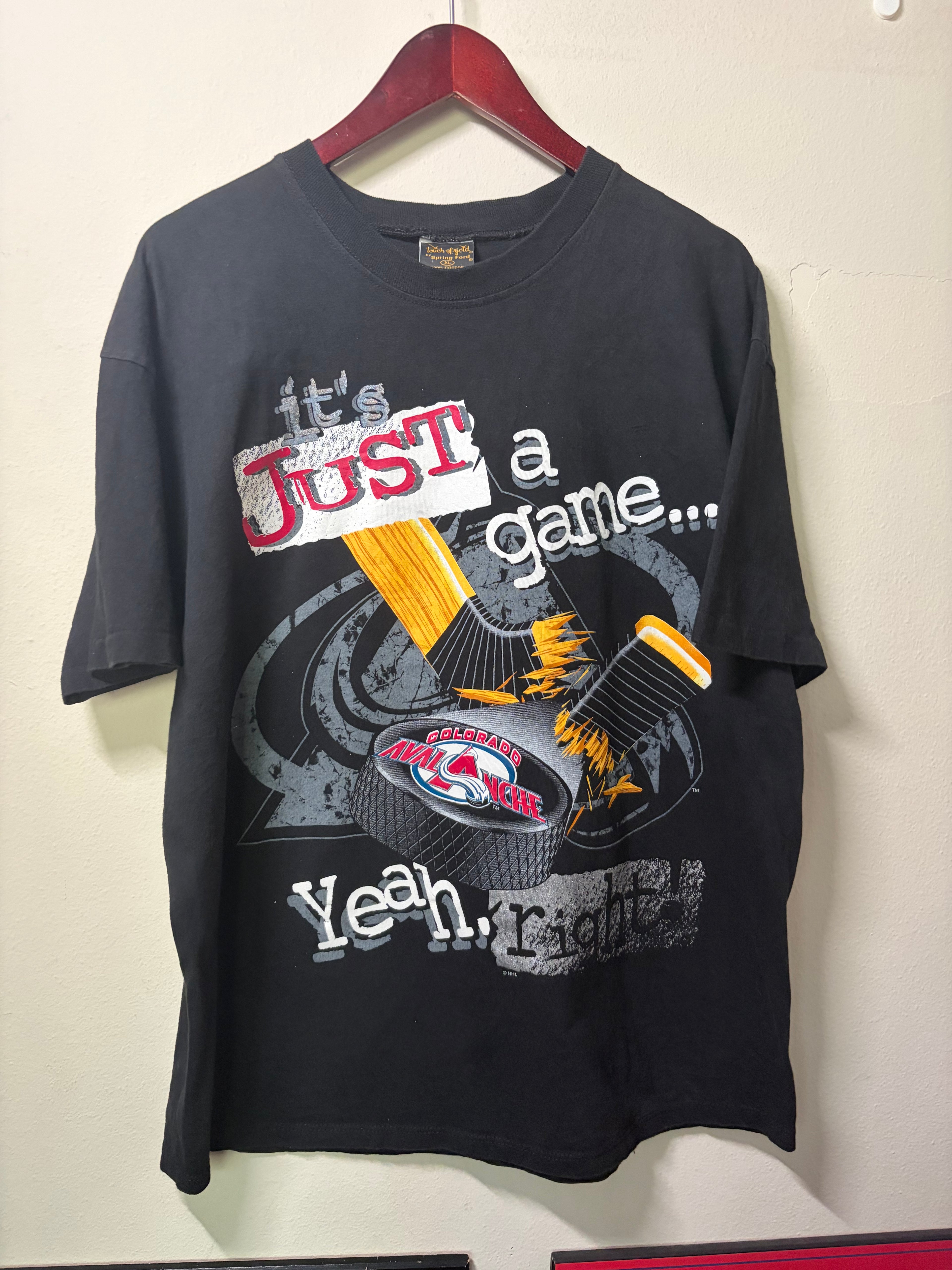 Vintage Colorado Avalanche “Just A Game” T Shirt (XL)