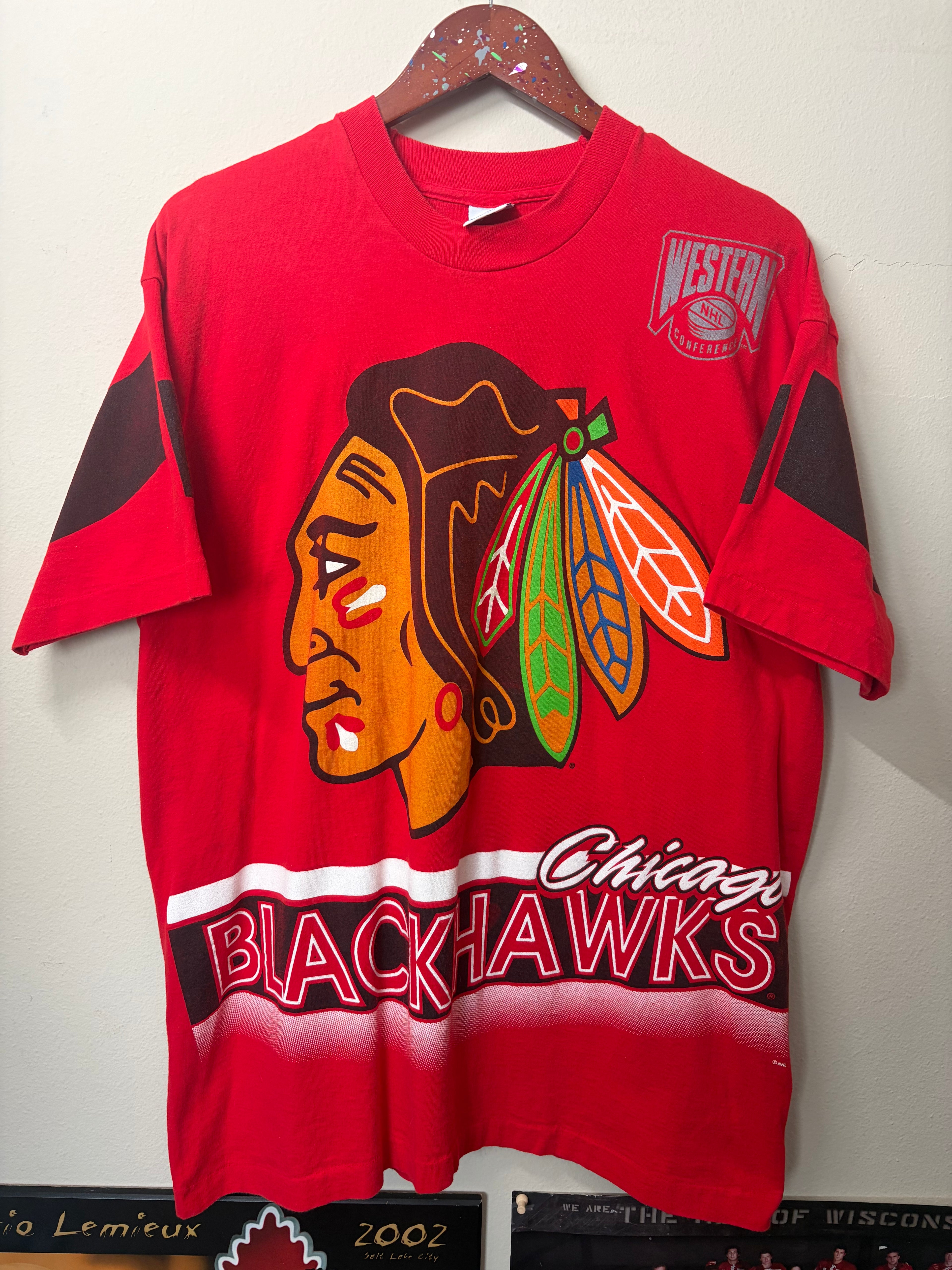 Vintage Blackhawks Salem Sportswear T Shirt (XL)