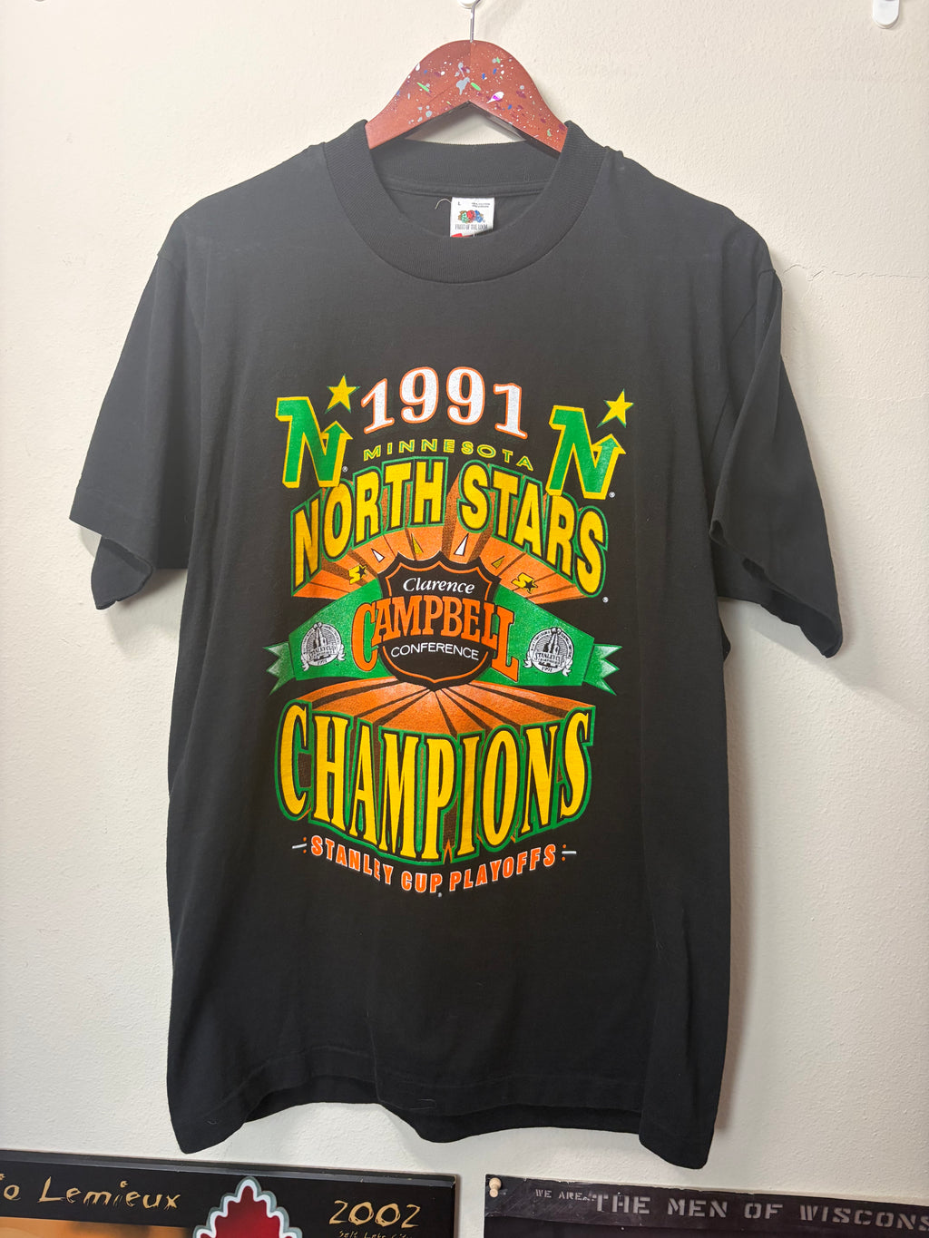 Vintage Minnesota North Stars ‘91 Stanley Cup T Shirt (XL)