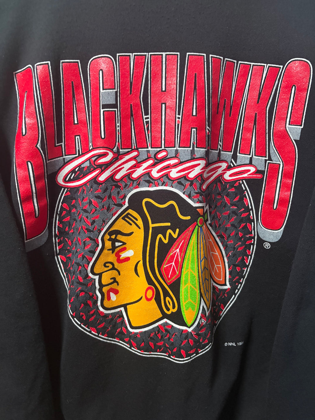 Vintage Blackhawks Competitor Crewneck Sweater (XXL)
