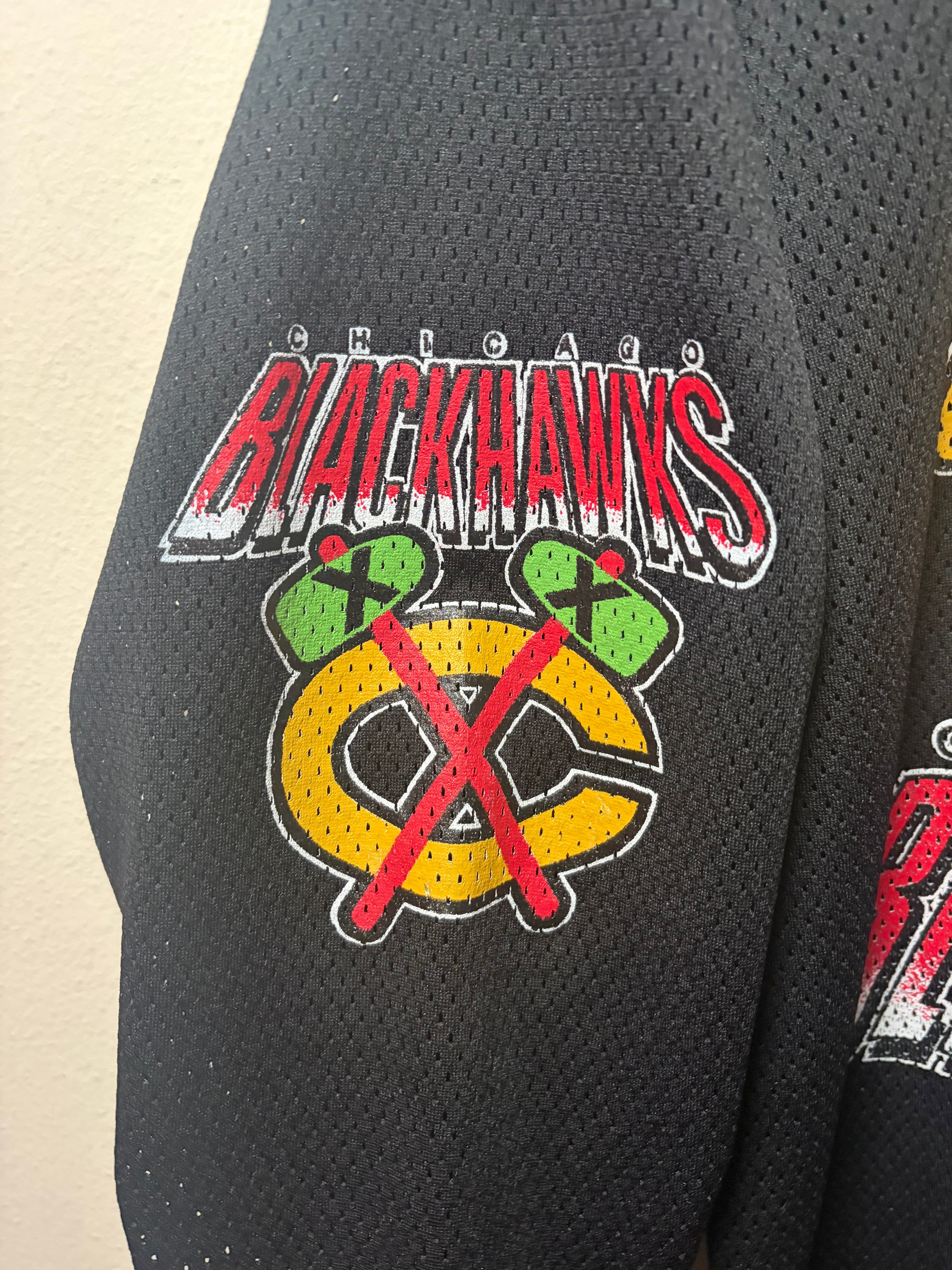 Vintage Blackhawks Mesh Double-Sided Jersey (Medium)