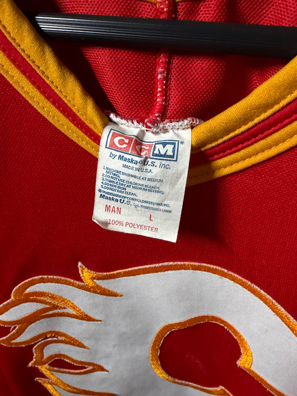 Vintage Calgary Flames Airknit Jersey (Large)