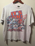Vintage 1997 Red Wings/Avalanche Goalies T Shirt (XL)