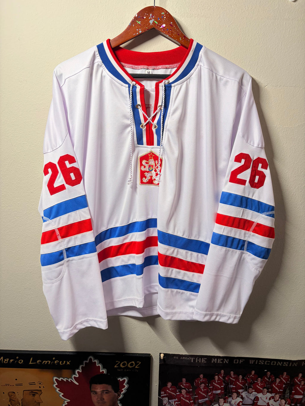 Peter Stastny #26 Czech Jersey (Medium)