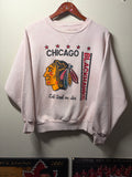 Vintage Blackhawks Crewneck Sweater (Medium)