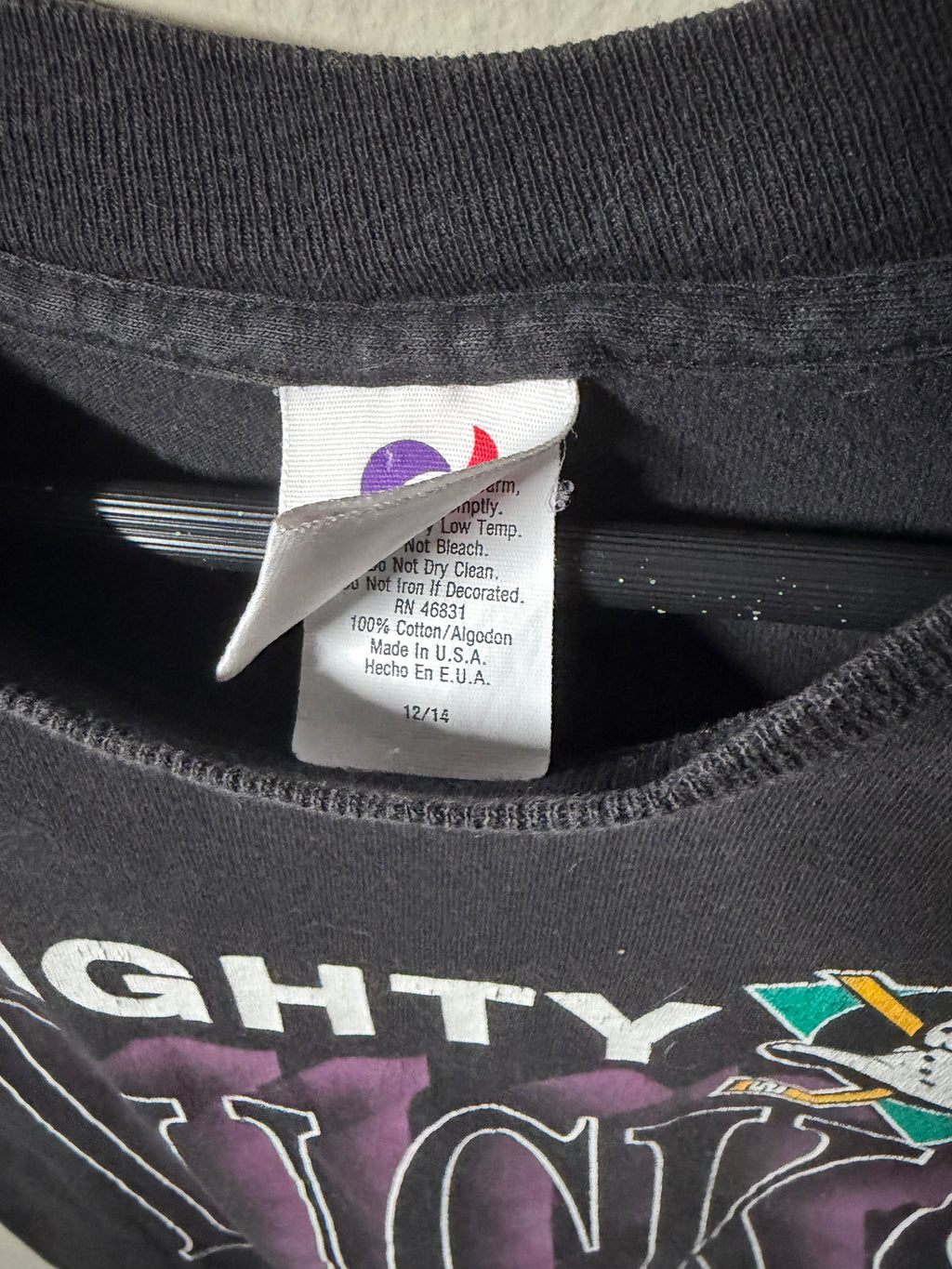 Vintage Anaheim Mighty Ducks Youth T Shirt (12/14)