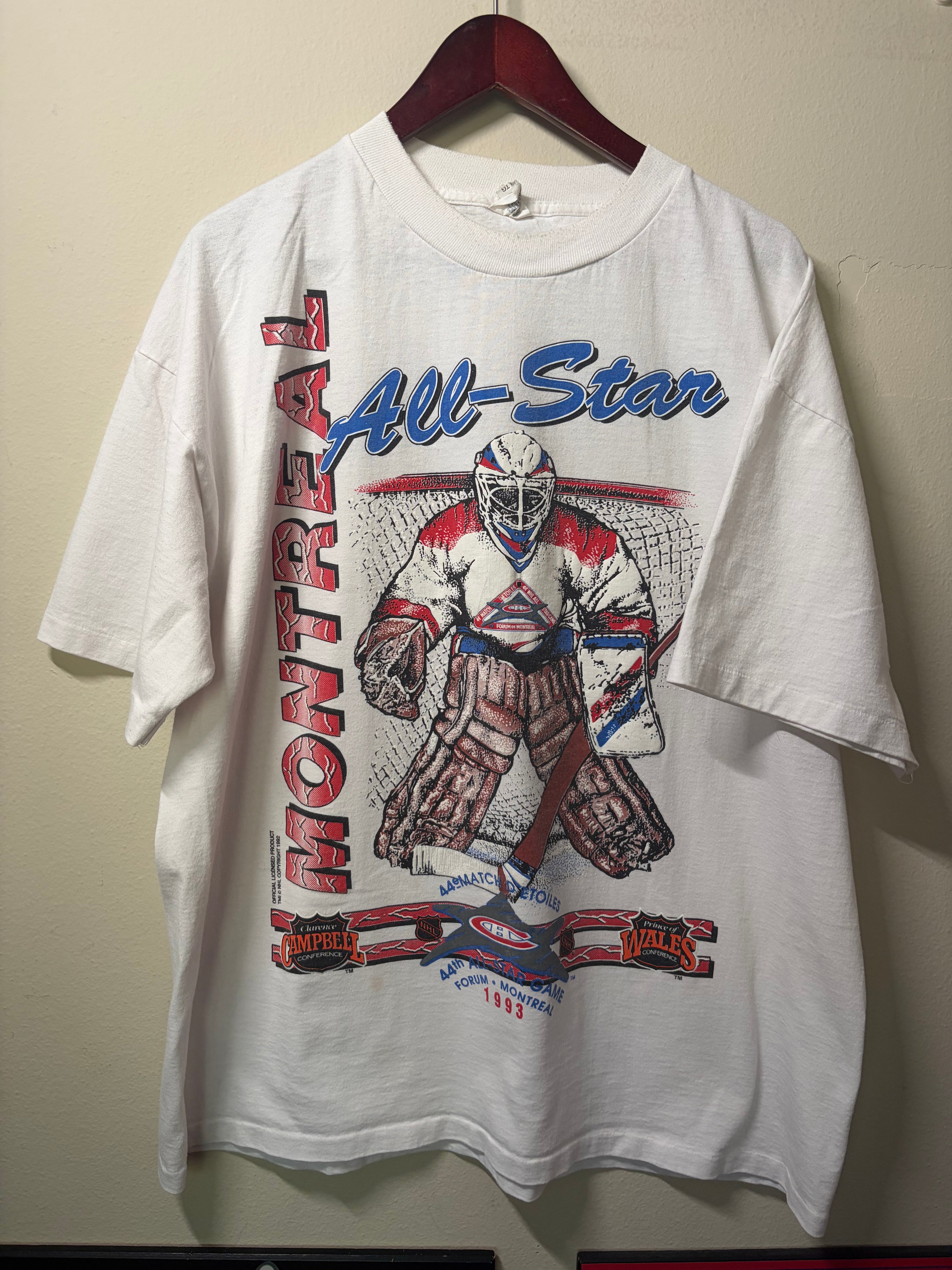 Vintage 1993 Montreal All Star Game T Shirt (XL)