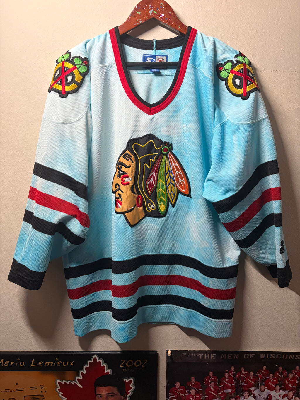 Vintage Blackhawks Starter “Chi-Dye” Jersey (XL)
