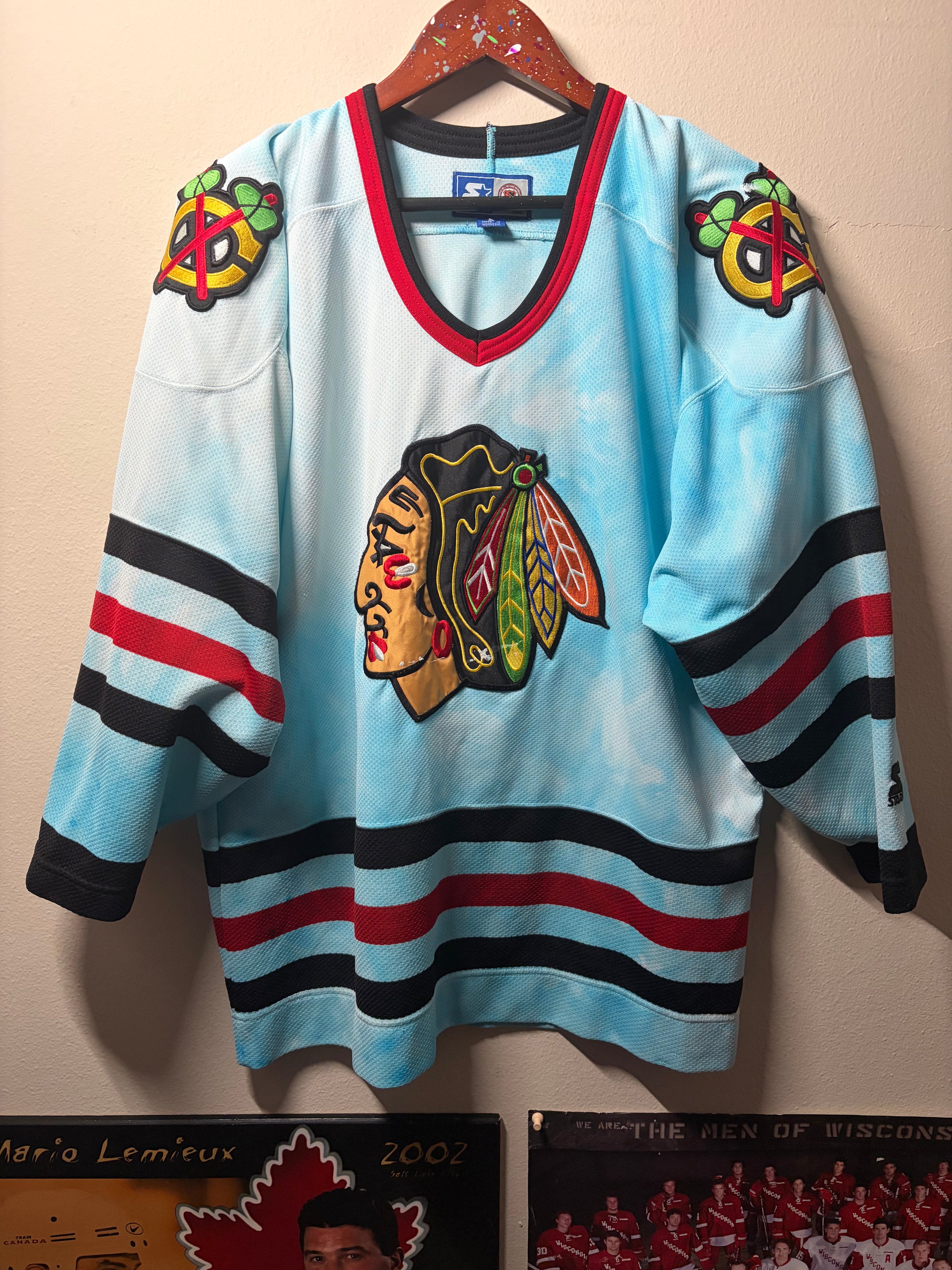 Vintage Blackhawks Starter “Chi-Dye” Jersey (XL)
