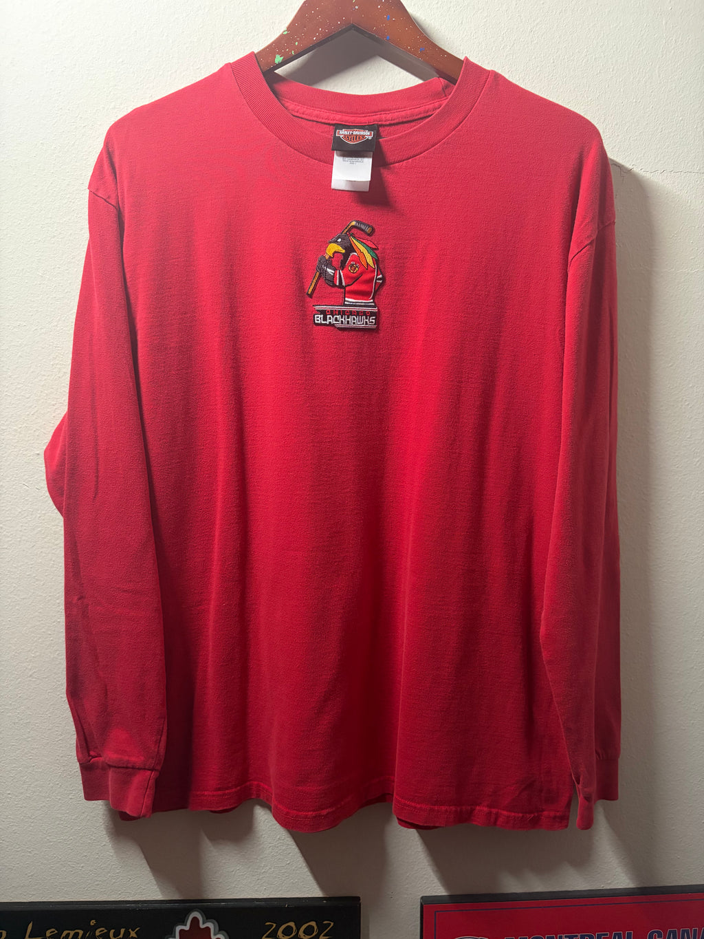 Blackhawks / HD Motorcycles “Upcycled” T Shirt (L)