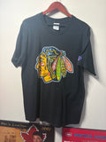 Vintage Blackhawks Pro Player “Realistic” Logo T Shirt (Large)