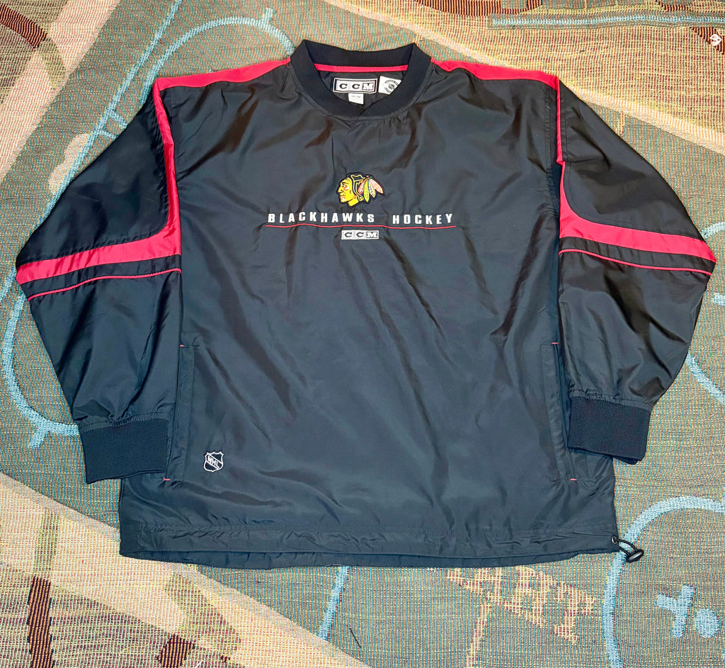 Vintage Blackhawks CCM Pullover Jacket