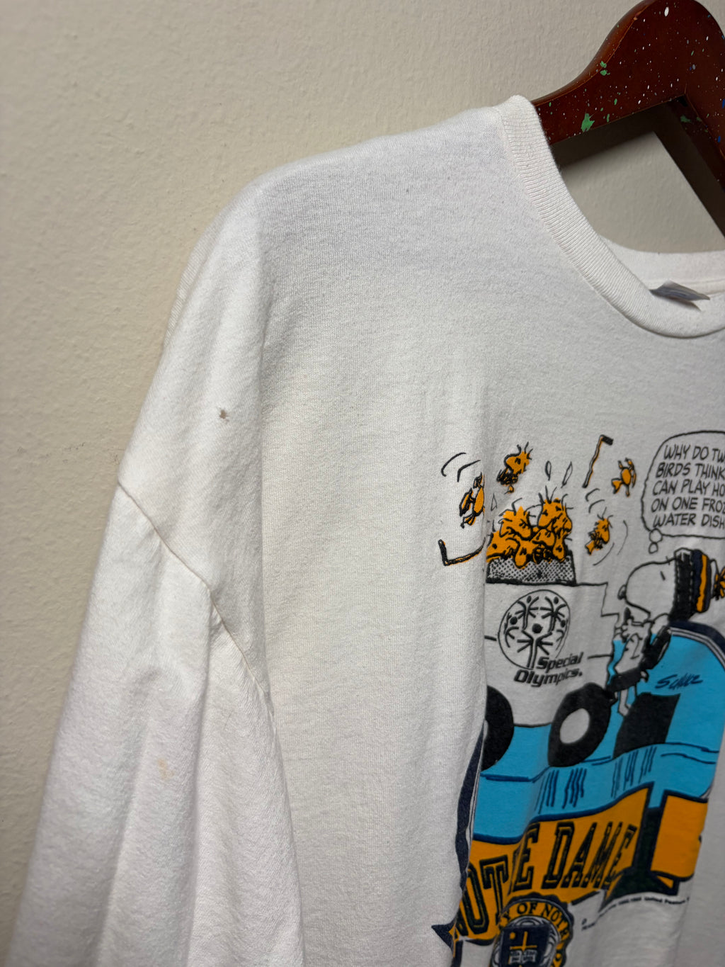 Vintage Norte Dame Snoopy / Special Olympics T Shirt (XXL)
