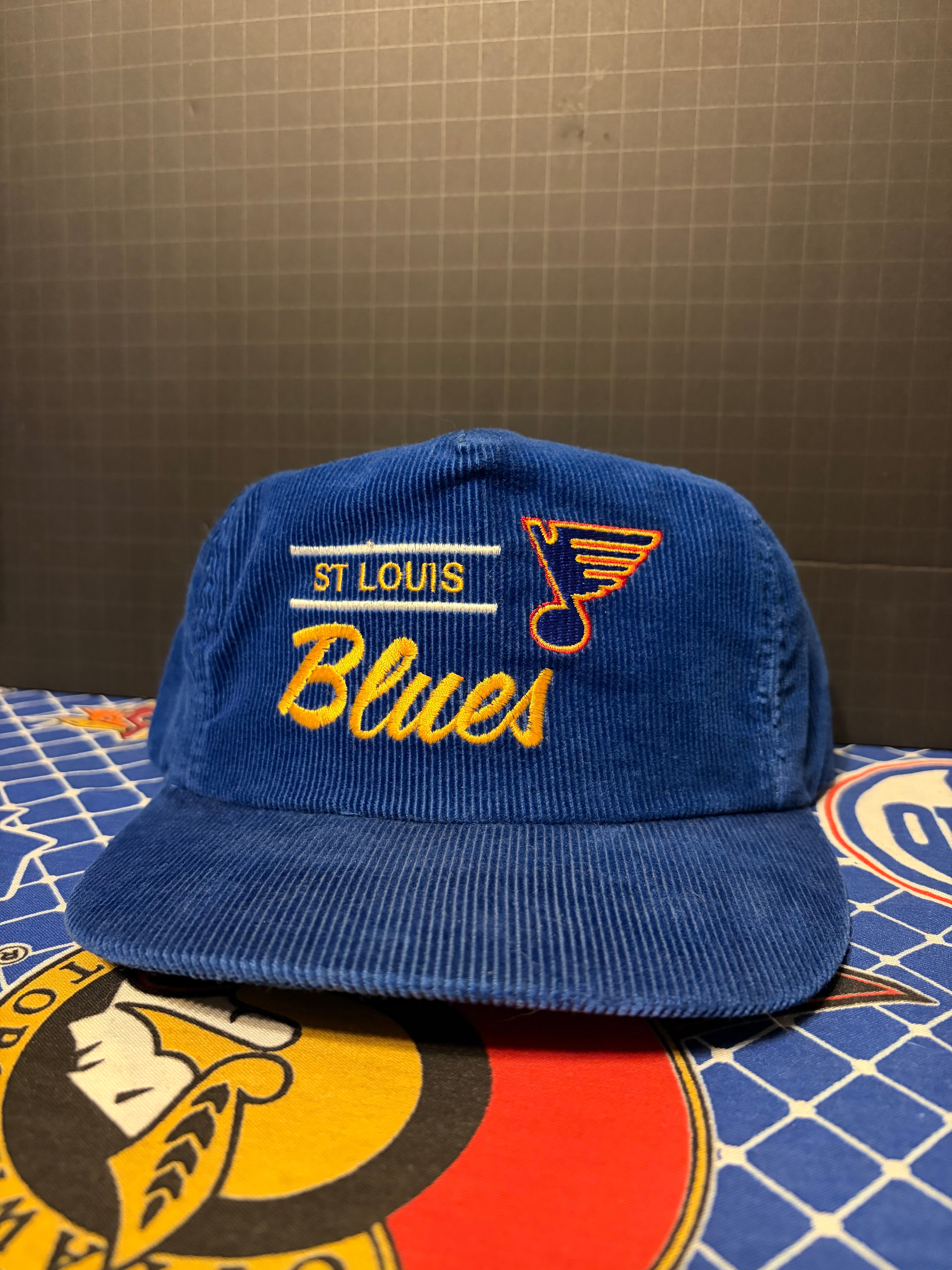 Vintage St Louis Blues Corduroy Snapback Hat