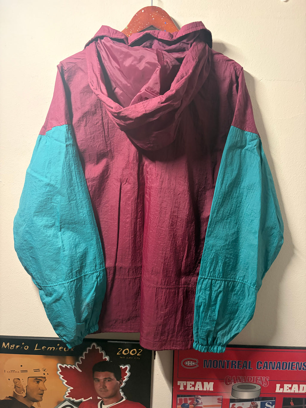 Vintage Anaheim Mighty Ducks Windbreaker Jacket (Large)