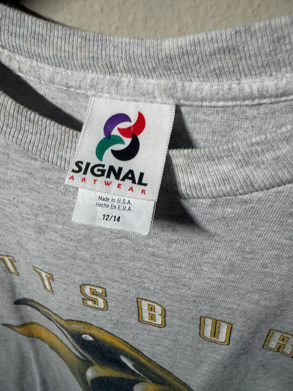 Vintage Pittsburgh Penguins Youth T Shirt (12/14)