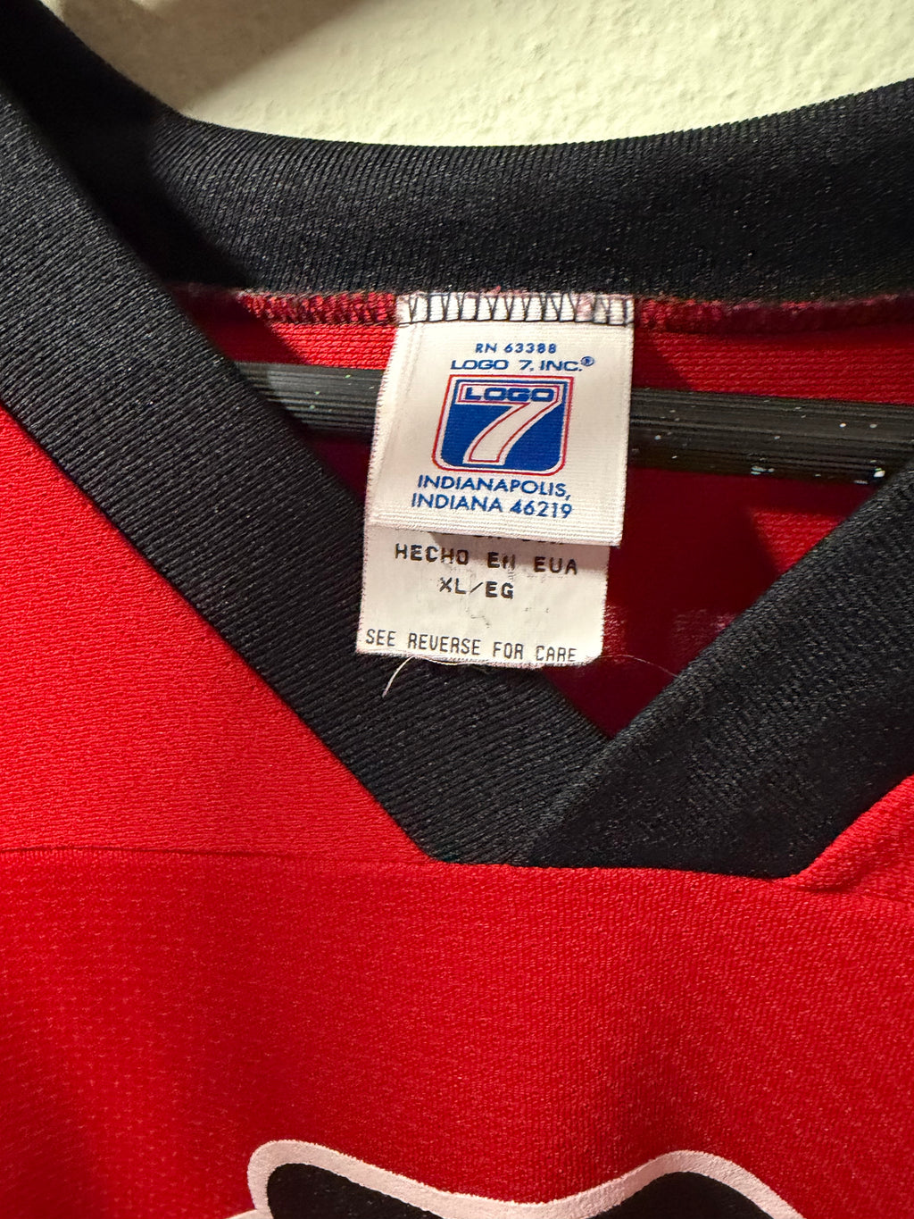 Vintage Chris Chelios #7 Short Sleeve Logo7 Jersey (XL)