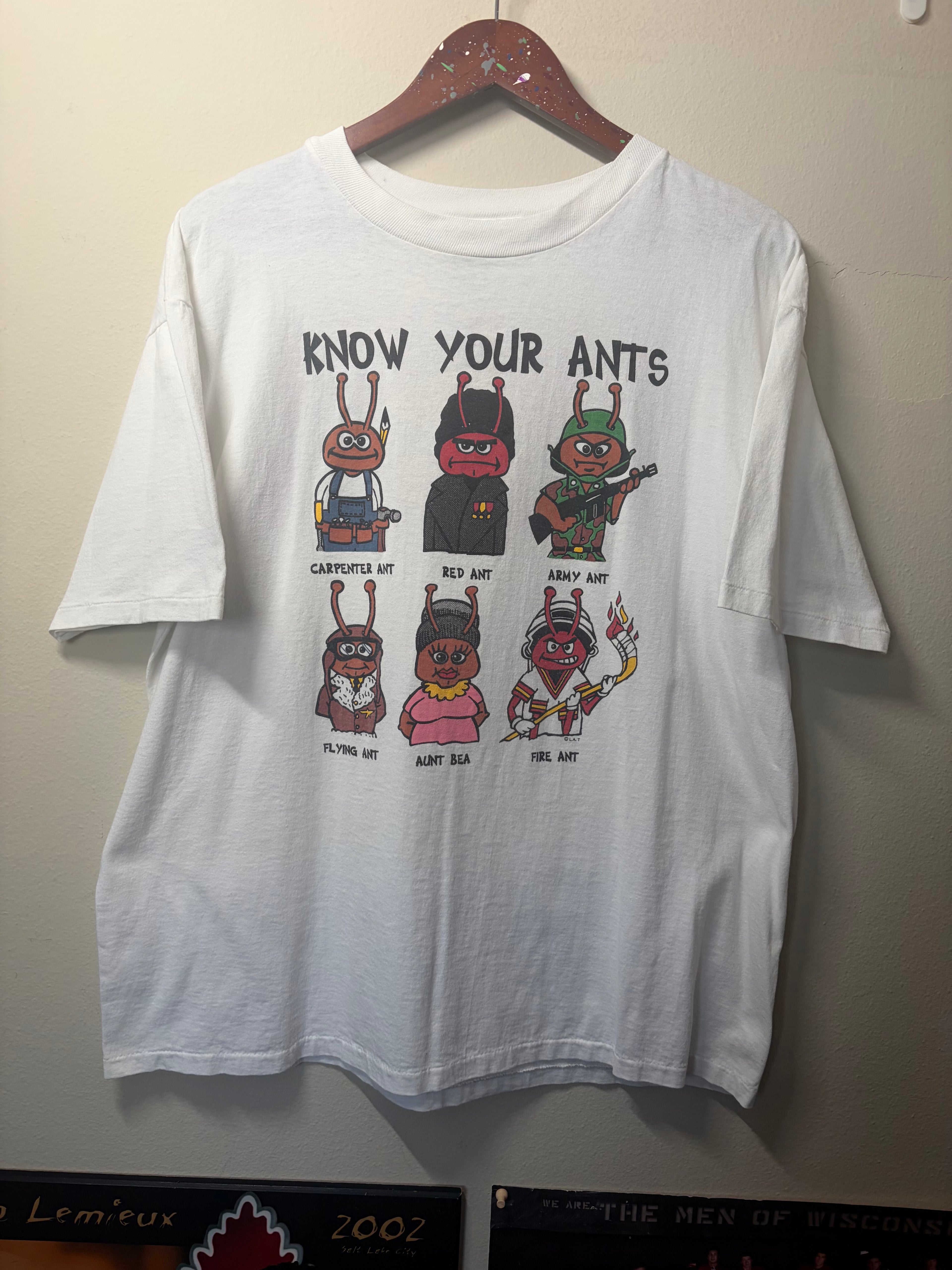 Vintage Atlanta Fire Ants Roller Hockey T Shirt (XL)