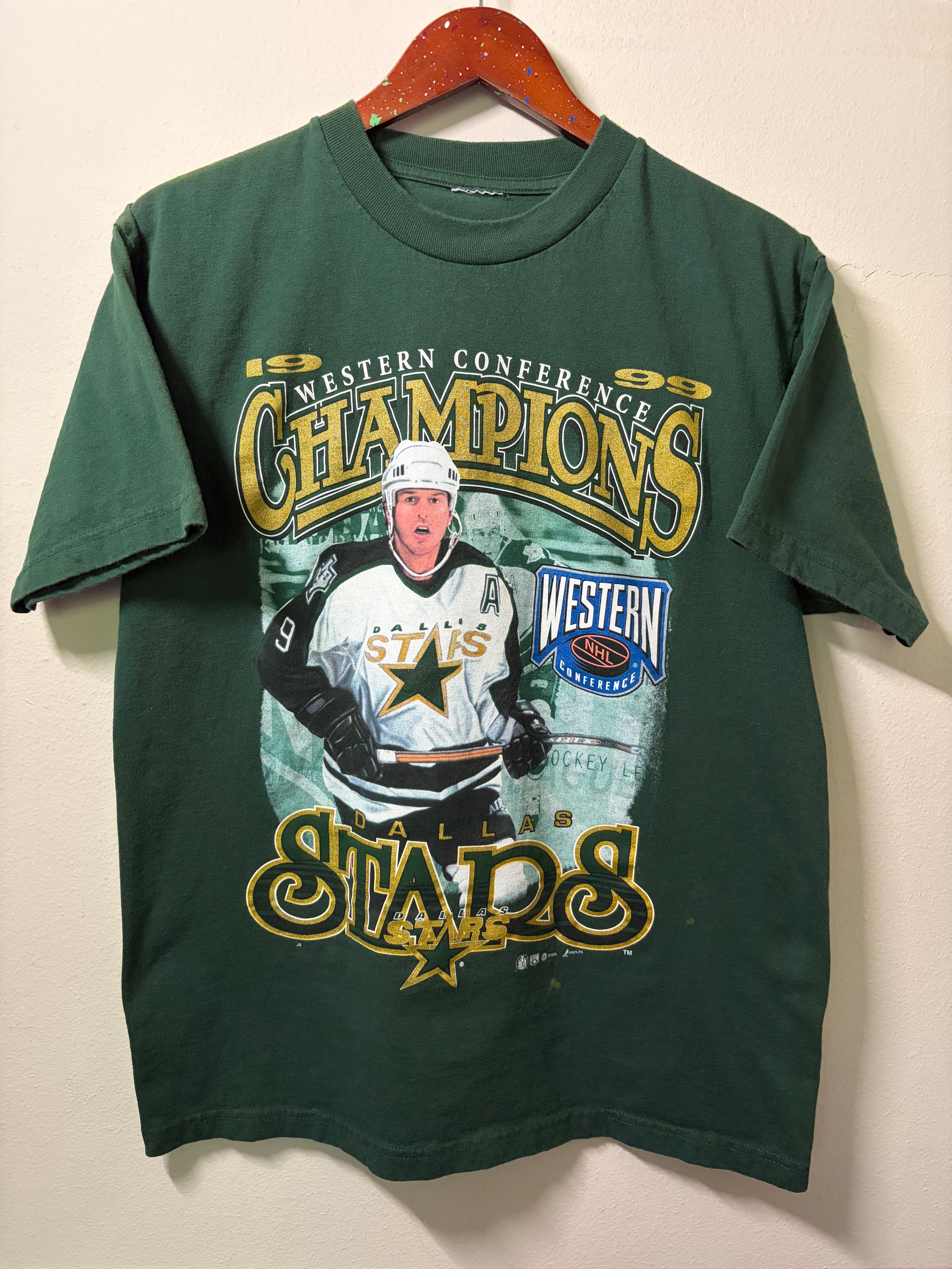 Vintage 1999 Dallas Stars Conference Champs T Shirt (L)