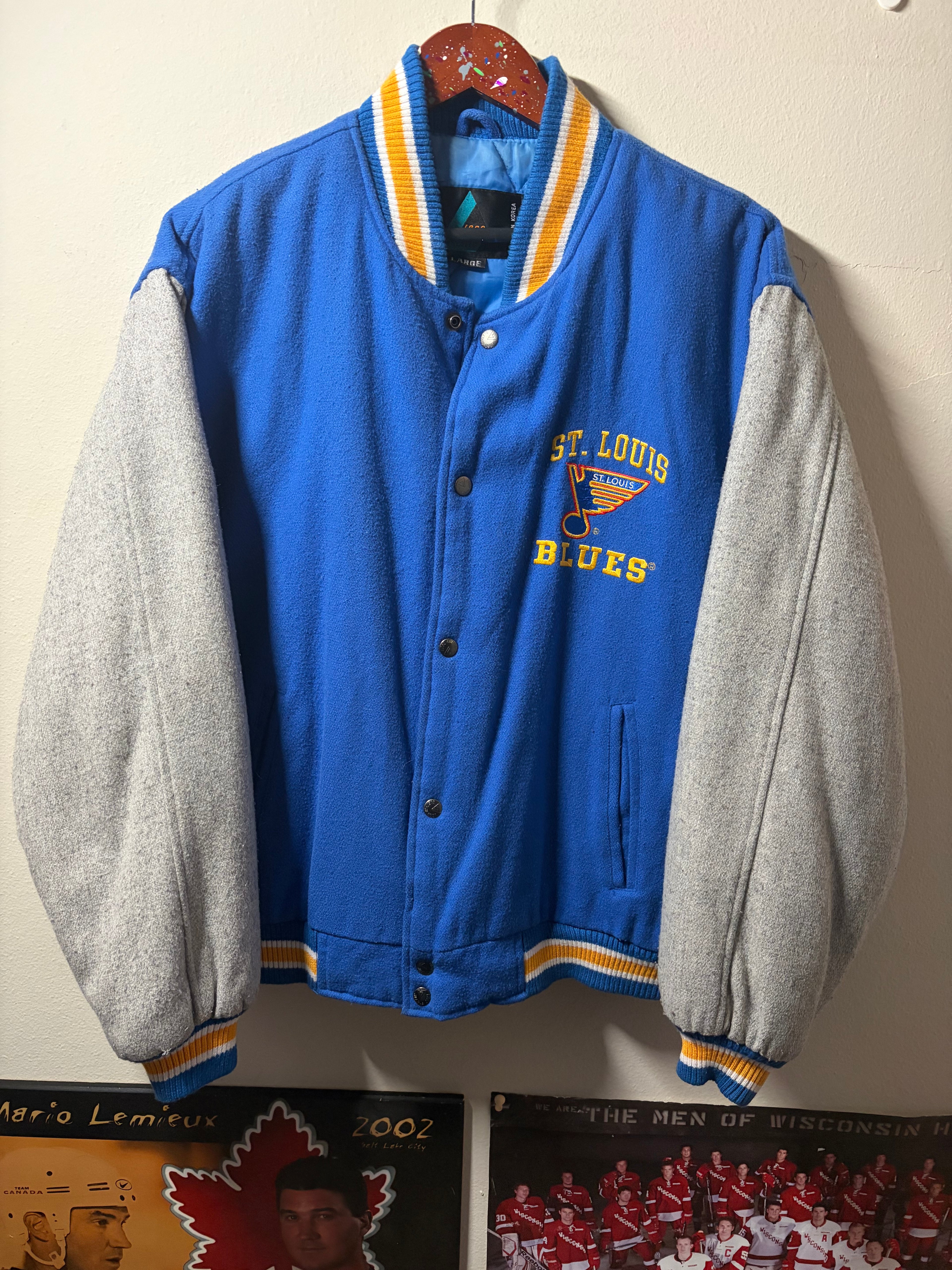 Vintage St Louis Blues Letterman Jacket (Large)