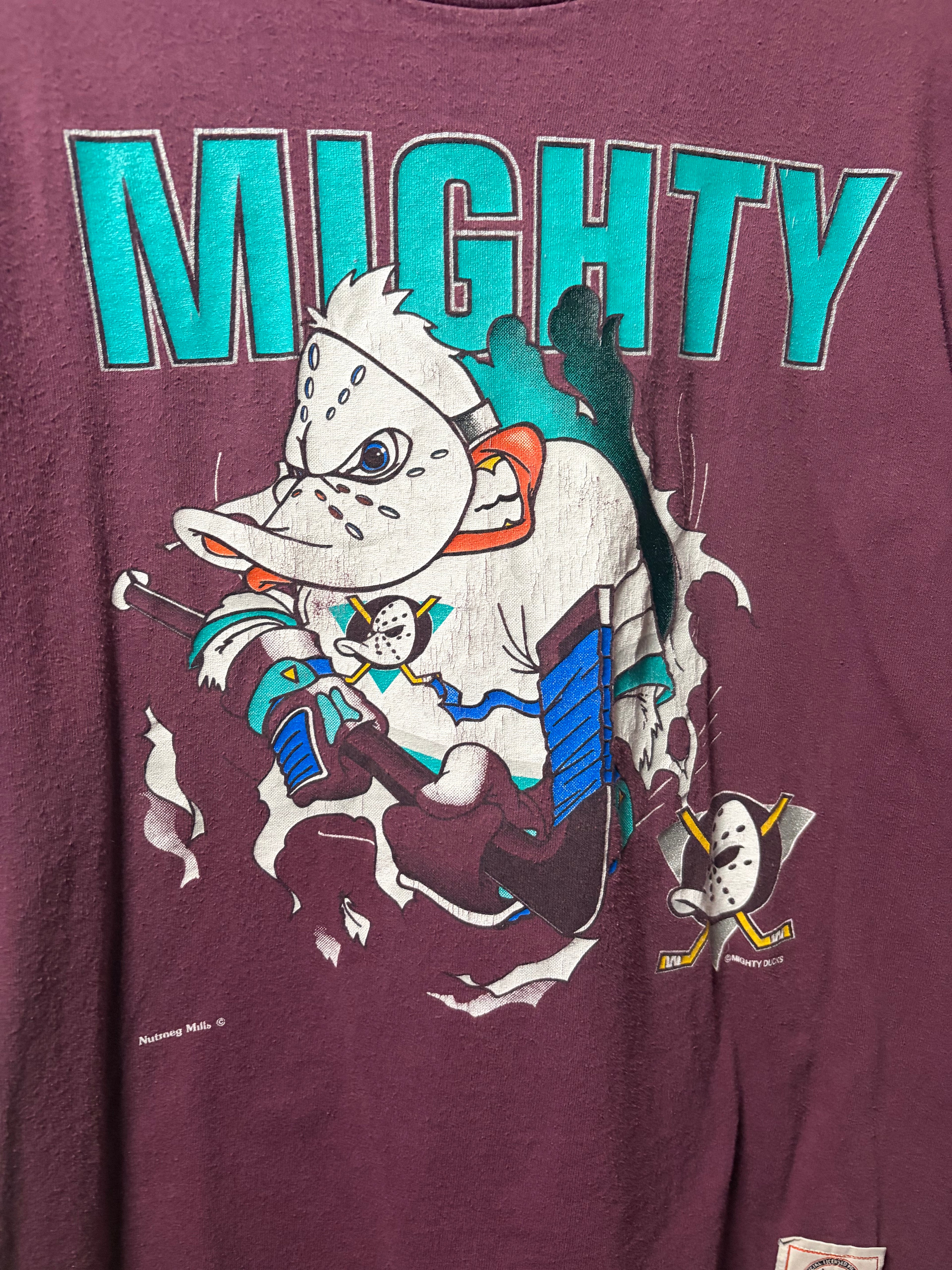 Vintage Anaheim Mighty Ducks Nutmeg  “Breakthrough” T Shirt (Small)