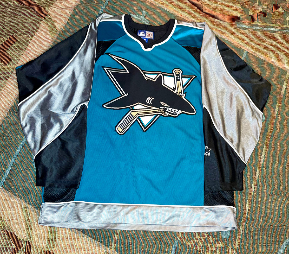 Vintage SJ Sharks Starter Satin Jersey
