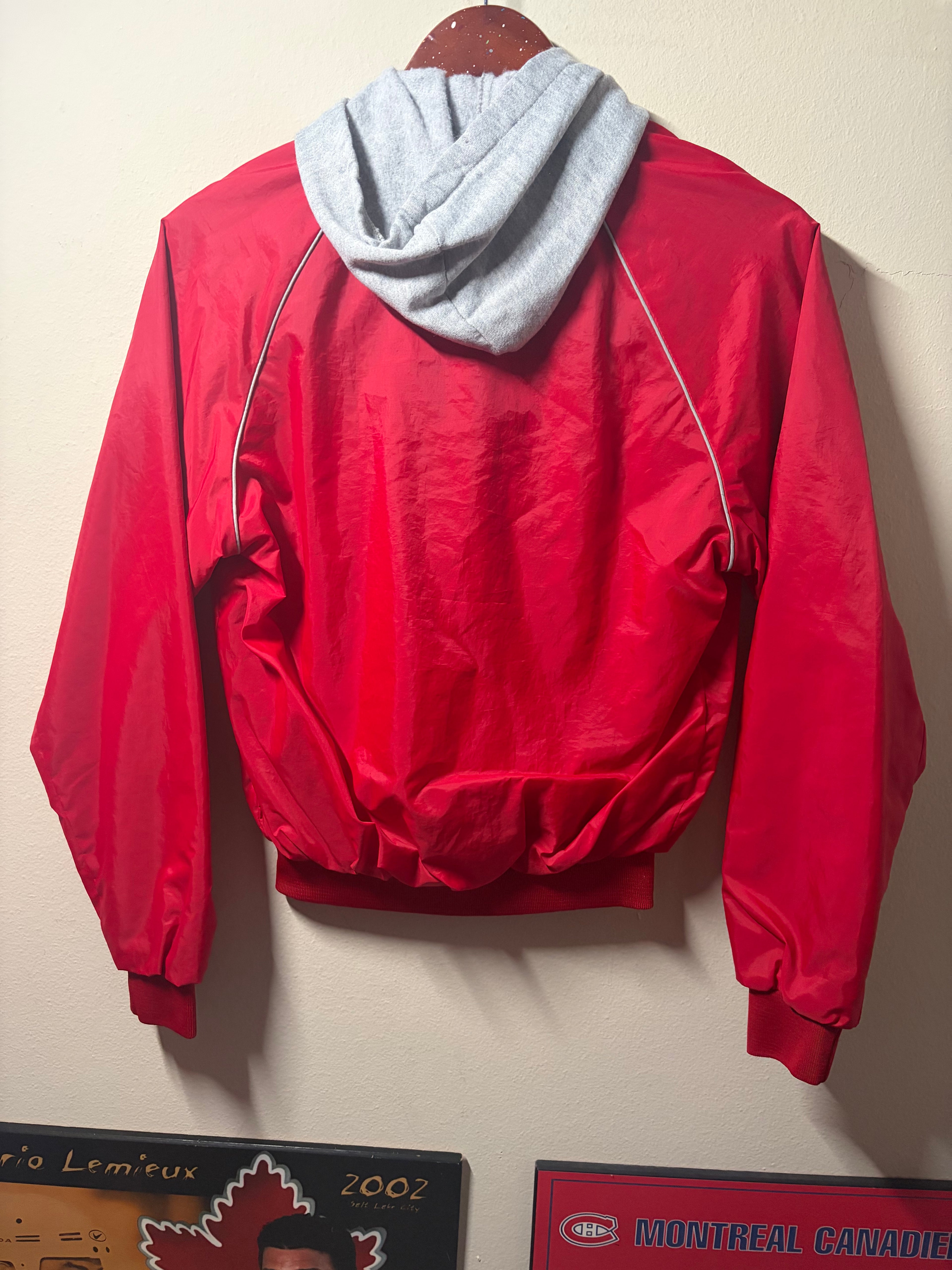Vintage Blackhawks Swingster Windbreaker Jacket (Small)